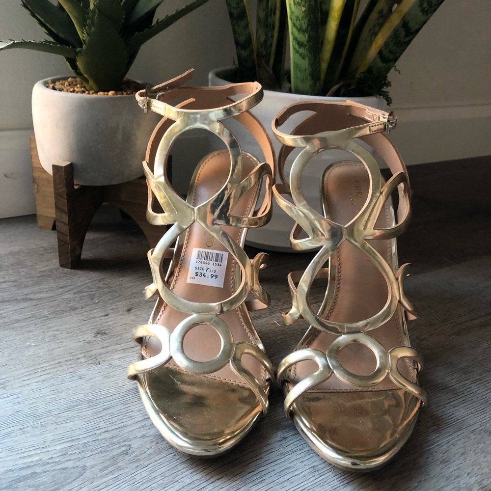 Gold heels